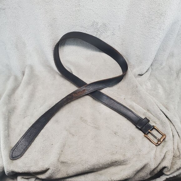 Dickies Belt Mens 46-48 Brown Leather Work Belt *Read* - Picture 1 of 9
